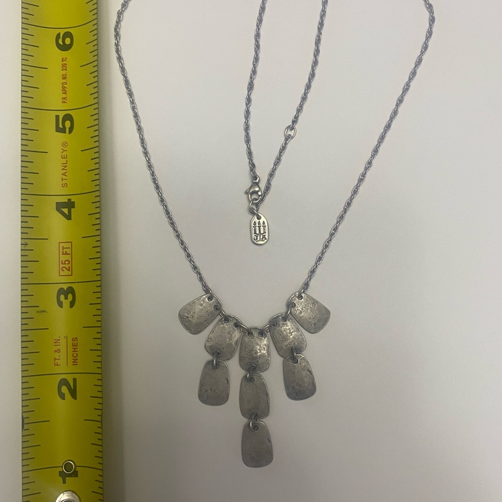 ⭐️JAMES AVERY⭐️ Set - Hammered Square Link Earring and Necklace - Retired - Picture 6 of 15